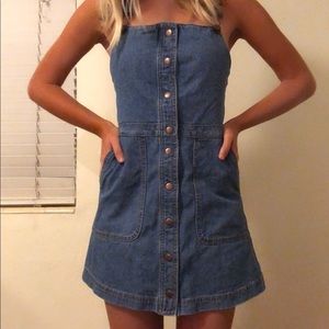 • BullHead Denim Overall Dress
